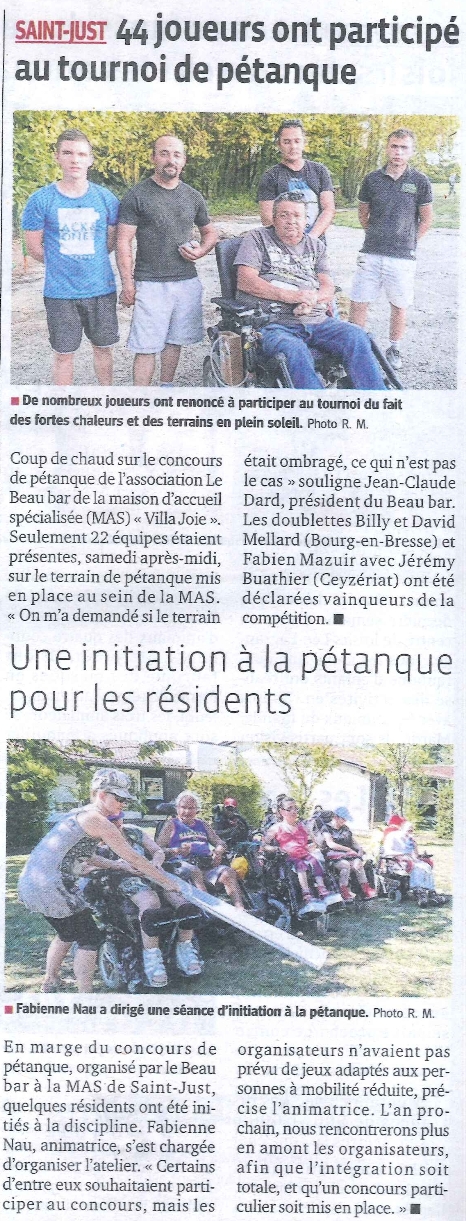 Tournoi de pétanque "beaubar"